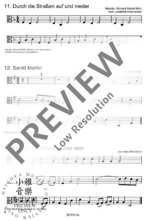 Die schönsten Herbst- und Winterlieder Sankt Martin, Nikolauslieder und Weihnachtslieder 弦樂三重奏 朔特版 | 小雅音樂 Hsiaoya Music