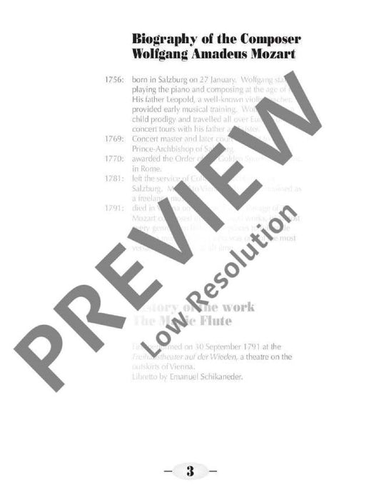 The Magic Flute K 620 A German Comic Opera in two acts 莫札特 魔笛 喜歌劇 鋼琴獨奏 朔特版 | 小雅音樂 Hsiaoya Music