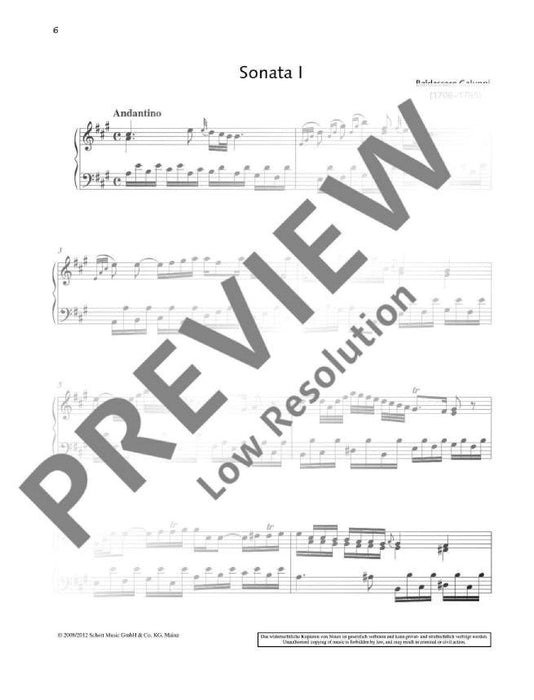 10 Sonatas from Op. 1, Op. 2, Op. 5 加魯比 奏鳴曲 鋼琴獨奏 朔特版 | 小雅音樂 Hsiaoya Music
