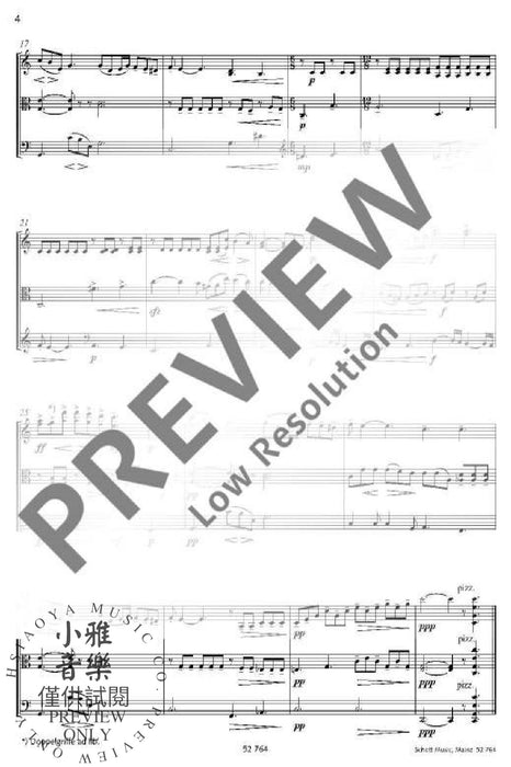 Poème op. 39 from the Idyll "At Twilight" 弦樂三重奏 詩曲田園曲 朔特版 | 小雅音樂 Hsiaoya Music