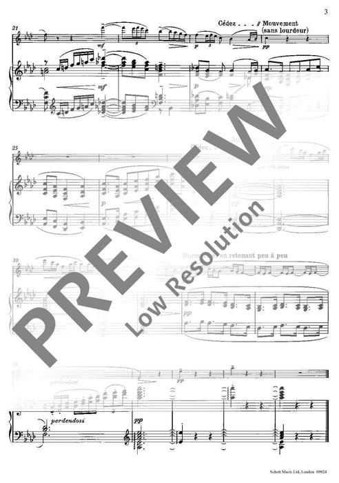 The Girl with the Flaxen Hair 德布西 棕髮少女 長笛加鋼琴 朔特版 | 小雅音樂 Hsiaoya Music