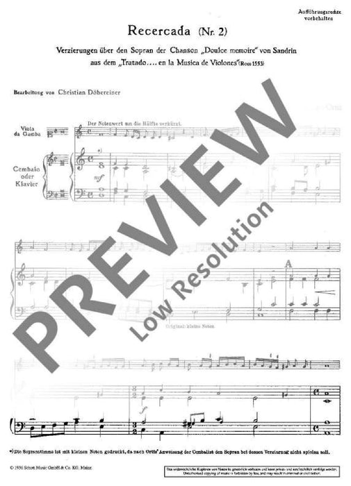 Recercada Nr. 2 大提琴加鋼琴 朔特版 | 小雅音樂 Hsiaoya Music