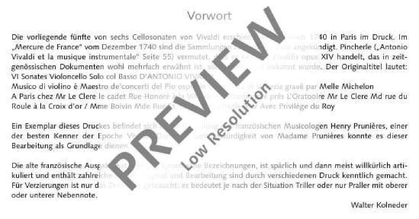Sonata E minor 韋瓦第 奏鳴曲小調 大提琴加鋼琴 朔特版 | 小雅音樂 Hsiaoya Music
