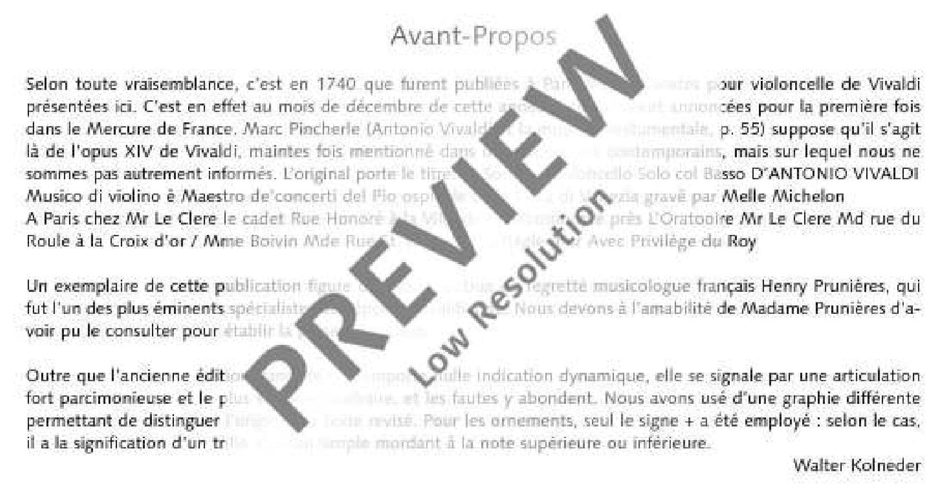 Sonata E minor 韋瓦第 奏鳴曲小調 大提琴加鋼琴 朔特版 | 小雅音樂 Hsiaoya Music