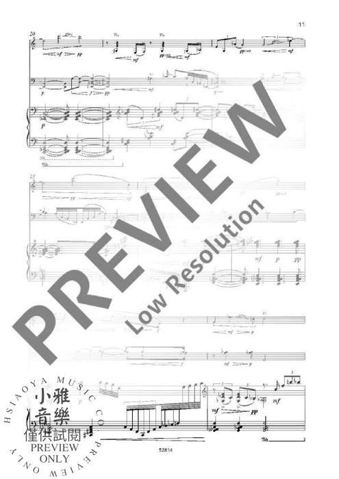 Sepulchral City Music for Clarinet in Bb, Cello and Piano 鋼琴三重奏 大提琴鋼琴 朔特版 | 小雅音樂 Hsiaoya Music