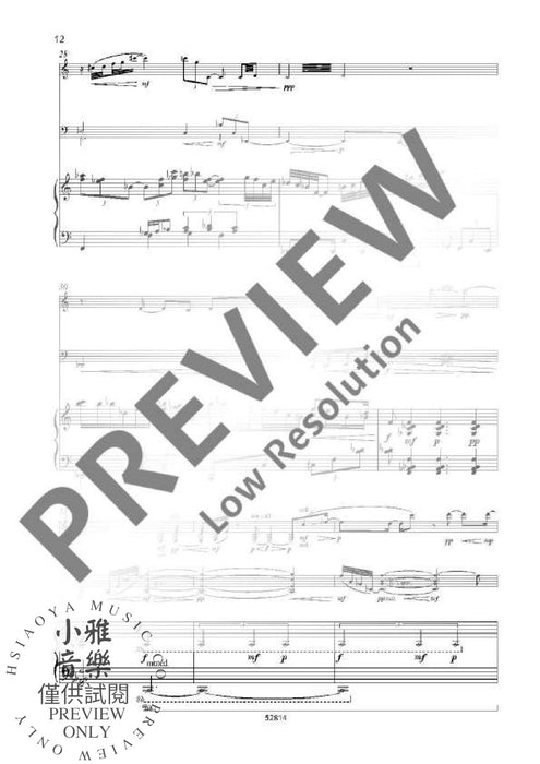 Sepulchral City Music for Clarinet in Bb, Cello and Piano 鋼琴三重奏 大提琴鋼琴 朔特版 | 小雅音樂 Hsiaoya Music