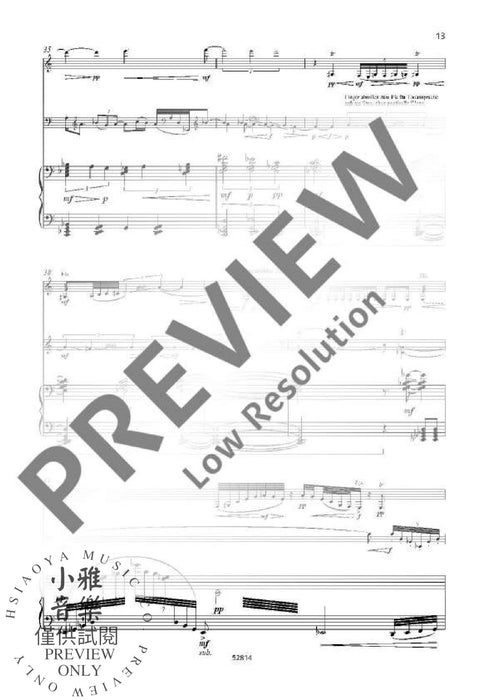 Sepulchral City Music for Clarinet in Bb, Cello and Piano 鋼琴三重奏 大提琴鋼琴 朔特版 | 小雅音樂 Hsiaoya Music