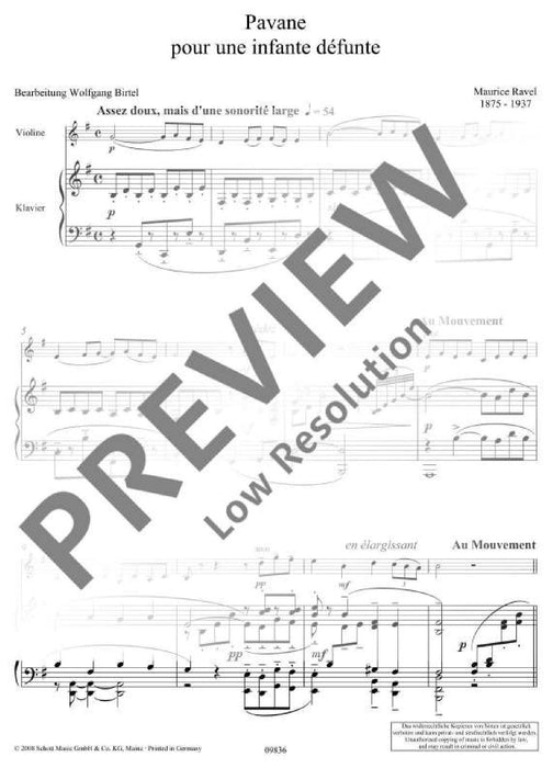 Pavane pour une infante défunte 拉威爾摩利斯 悼念早夭公主的帕望舞曲 小提琴加鋼琴 朔特版 | 小雅音樂 Hsiaoya Music