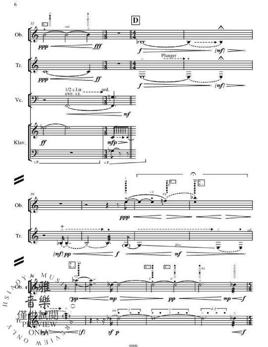 entschlackt (Piece in Two Parts) 鋼琴四重奏 朔特版 | 小雅音樂 Hsiaoya Music