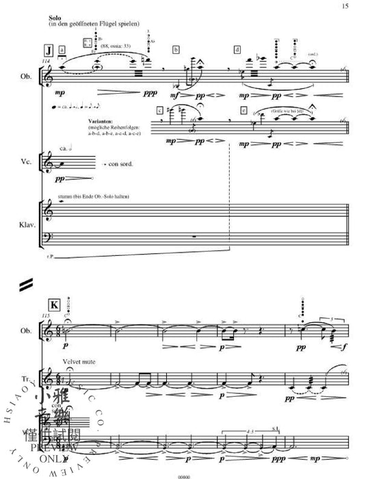 entschlackt (Piece in Two Parts) 鋼琴四重奏 朔特版 | 小雅音樂 Hsiaoya Music