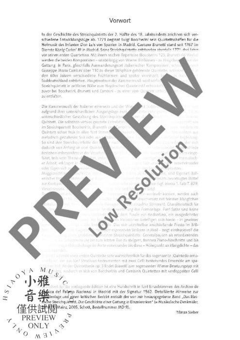 String Quintet B flat major op. 7/3 弦樂五重奏大調 朔特版 | 小雅音樂 Hsiaoya Music