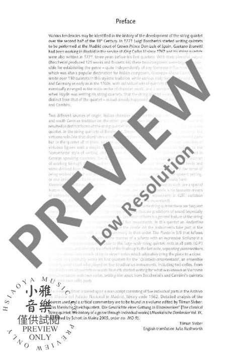 String Quintet B flat major op. 7/3 弦樂五重奏大調 朔特版 | 小雅音樂 Hsiaoya Music