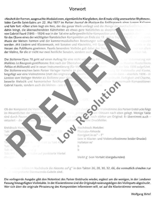 Sicilienne G minor op. 78 佛瑞 小調 小提琴加鋼琴 朔特版 | 小雅音樂 Hsiaoya Music