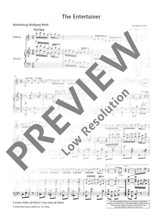 3 Ragtimes 喬普林 繁音拍子 小提琴加鋼琴 朔特版 | 小雅音樂 Hsiaoya Music