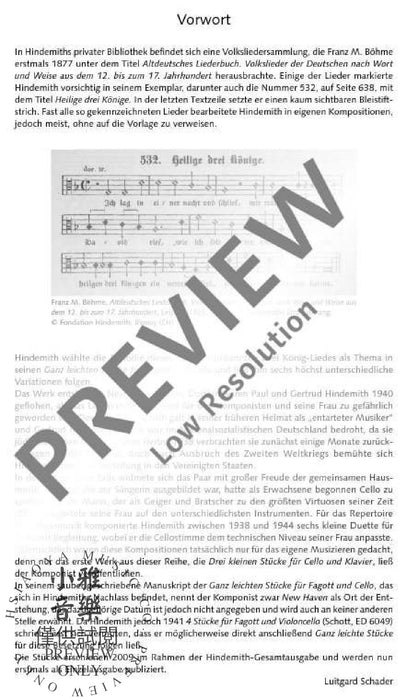 Theme and 6 Variations Very Easy Pieces for Bassoon and Violoncello 辛德密特 混和二重奏 主題變奏曲小品大提琴 朔特版 | 小雅音樂 Hsiaoya Music