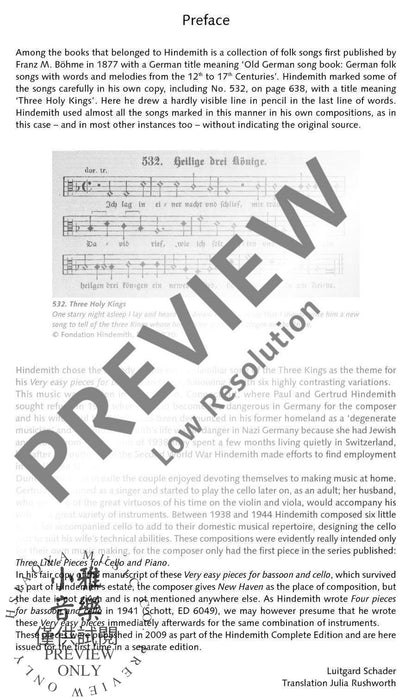 Theme and 6 Variations Very Easy Pieces for Bassoon and Violoncello 辛德密特 混和二重奏 主題變奏曲小品大提琴 朔特版 | 小雅音樂 Hsiaoya Music