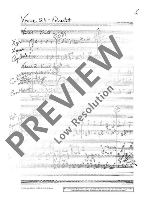 And on the Seventh Day Petals fell in Petaluma (Version 1964) 23 One-Minute Duets which later become 5 Quartets, 3 Sextets and 1 Octet 帕奇 二重奏 四重奏 六重奏 八重奏 總譜 朔特版 | 小雅音樂 Hsiaoya Music