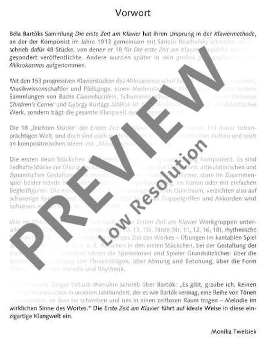 Die erste Zeit am Klavier Sz 53 18 leichte kleine Stücke 巴爾托克 鋼琴獨奏 朔特版 | 小雅音樂 Hsiaoya Music
