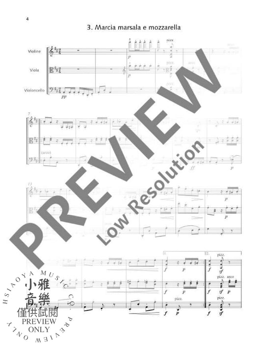 Happy Birthday A five-course Birthday dinner 弦樂三重奏 生日快樂歌 朔特版 | 小雅音樂 Hsiaoya Music