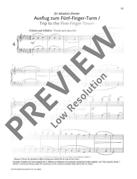 Five-Finger Tower Piano pieces on Black Keys 黑勒．芭芭拉 鋼琴小品 鋼琴獨奏 朔特版 | 小雅音樂 Hsiaoya Music