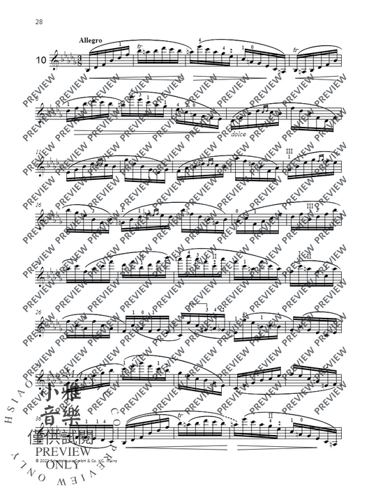 12 Études-Caprices op. 25 小提琴 隨想曲 朔特版 | 小雅音樂 Hsiaoya Music