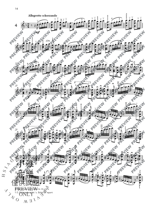 12 Études-Caprices op. 25 小提琴 隨想曲 朔特版 | 小雅音樂 Hsiaoya Music