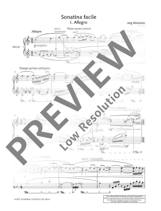 Sonatina facile for piano 魏德曼 小奏鳴曲 鋼琴 鋼琴獨奏 朔特版 | 小雅音樂 Hsiaoya Music