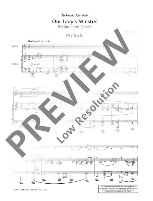 Our Lady's Minstrel Prelude and Dance 哈金 前奏曲舞曲 小提琴加鋼琴 朔特版 | 小雅音樂 Hsiaoya Music