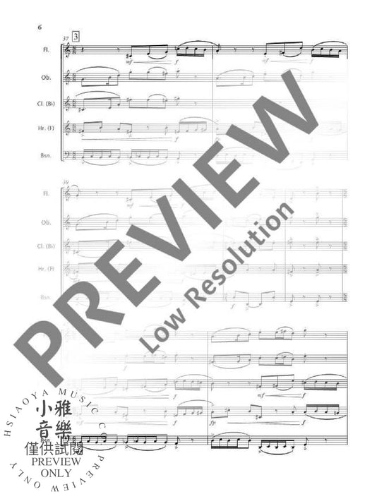 Carnaval for wind quintet 木管五重奏 狂歡節管樂五重奏 朔特版 | 小雅音樂 Hsiaoya Music