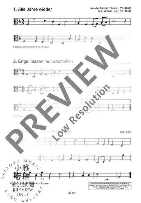 Die schönsten Weihnachtslieder 弦樂三重奏 朔特版 | 小雅音樂 Hsiaoya Music