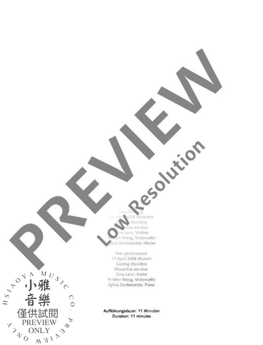 Musica arcaica No. 1 Studies on the Cypriot Folk Song 'The Shepherd' 鋼琴三重奏 民謠 朔特版 | 小雅音樂 Hsiaoya Music