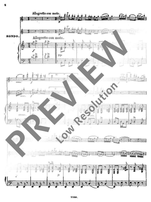 Andante et Rondo op. 25 多普勒．阿伯特‧弗朗茲 行板迴旋曲 長笛 2把以上加鋼琴 朔特版 | 小雅音樂 Hsiaoya Music