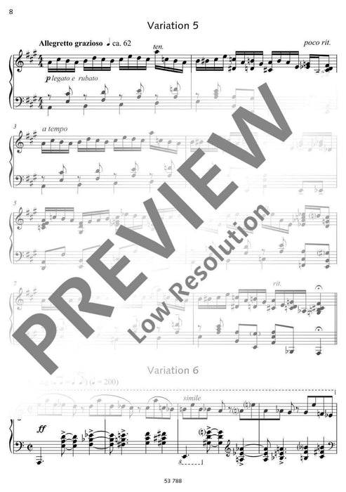 Variations on a theme of Paganini 變奏曲 主題 鋼琴獨奏 朔特版 | 小雅音樂 Hsiaoya Music