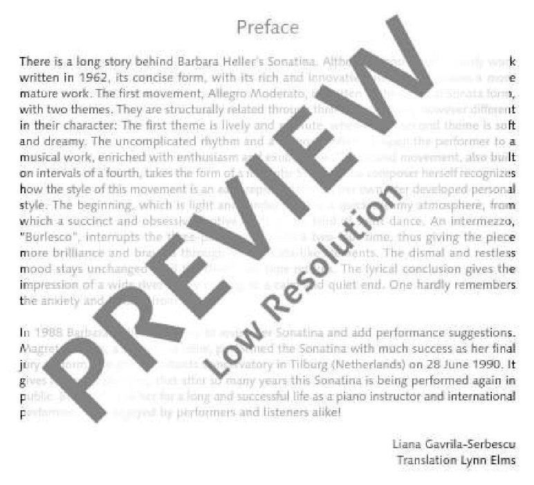 Sonatina 黑勒．芭芭拉 小奏鳴曲 鋼琴獨奏 朔特版 | 小雅音樂 Hsiaoya Music