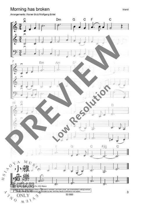 The most beautiful folk songs Trioheft 弦樂三重奏 民謠 朔特版 | 小雅音樂 Hsiaoya Music