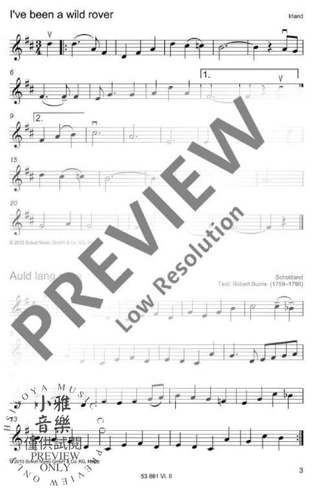 The most beautiful folk songs 弦樂三重奏 民謠 朔特版 | 小雅音樂 Hsiaoya Music