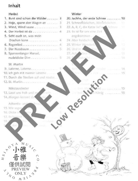 Die schönsten Herbst- und Winterlieder Sankt Martin, Nikolauslieder und Weihnachtslieder 弦樂三重奏 朔特版 | 小雅音樂 Hsiaoya Music