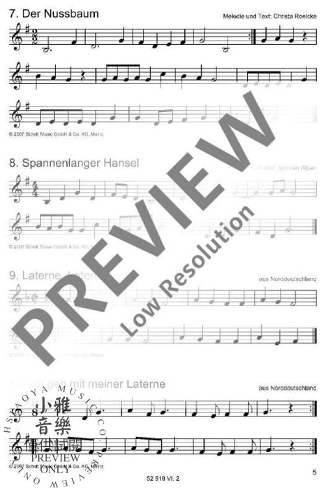 Die schönsten Herbst- und Winterlieder Sankt Martin, Nikolauslieder und Weihnachtslieder 弦樂三重奏 朔特版 | 小雅音樂 Hsiaoya Music