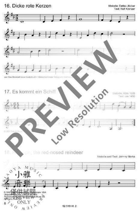 Die schönsten Herbst- und Winterlieder Sankt Martin, Nikolauslieder und Weihnachtslieder 弦樂三重奏 朔特版 | 小雅音樂 Hsiaoya Music