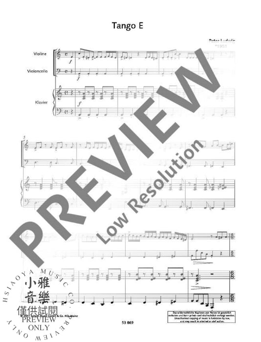 Tango à trois 9 Tangos for Violin, Cello and Piano 鋼琴三重奏 探戈大提琴鋼琴 朔特版 | 小雅音樂 Hsiaoya Music
