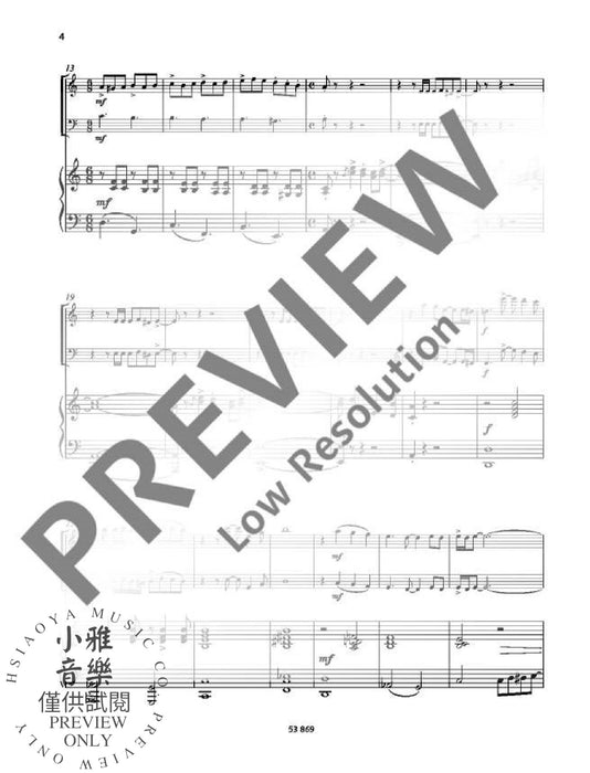 Tango à trois 9 Tangos for Violin, Cello and Piano 鋼琴三重奏 探戈大提琴鋼琴 朔特版 | 小雅音樂 Hsiaoya Music