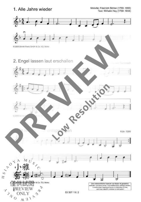 Die schönsten Weihnachtslieder 弦樂三重奏 朔特版 | 小雅音樂 Hsiaoya Music