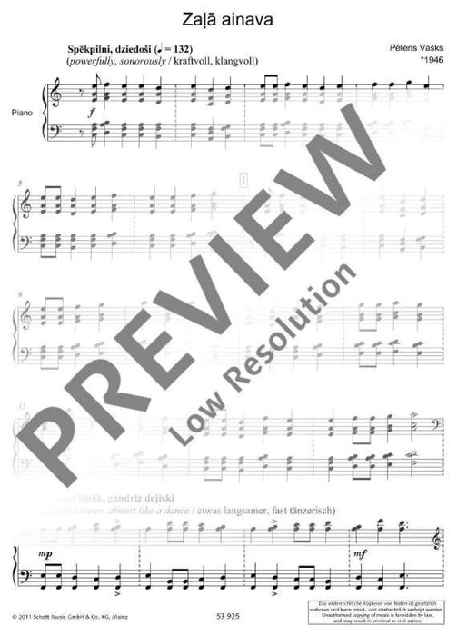 Zala ainava (Green Scenery (Summer)) 瓦斯克斯 鋼琴獨奏 朔特版 | 小雅音樂 Hsiaoya Music