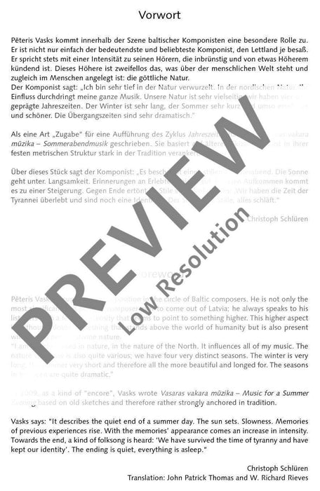 Vasaras vakara muzika (Music for a Summer Evening) 瓦斯克斯 鋼琴獨奏 朔特版 | 小雅音樂 Hsiaoya Music