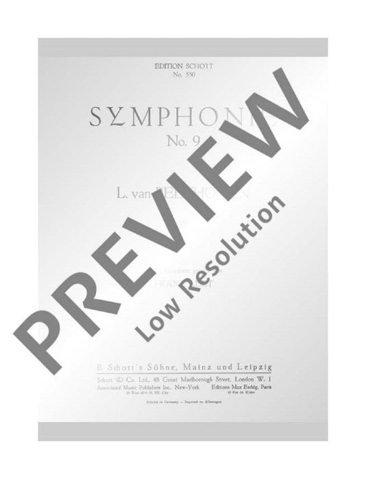 Symphonie No. 9 D minor op. 125 貝多芬 交響曲 小調 雙鋼琴 朔特版 | 小雅音樂 Hsiaoya Music