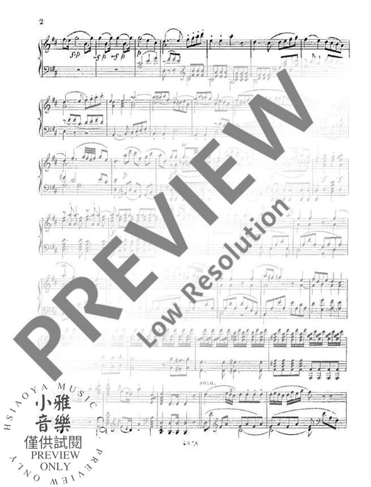 Concerto No.5 D major KV 537 莫札特 鋼琴四重奏 協奏曲大調 朔特版 | 小雅音樂 Hsiaoya Music