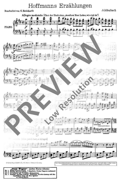 Tales of Hoffmann Potpourri 歐芬巴赫 霍夫曼的故事 鋼琴獨奏 朔特版 | 小雅音樂 Hsiaoya Music