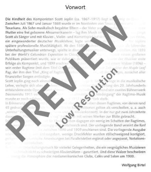 Waltzes 5 Original Pieces for Piano 喬普林 圓舞曲 小品鋼琴 鋼琴獨奏 朔特版 | 小雅音樂 Hsiaoya Music