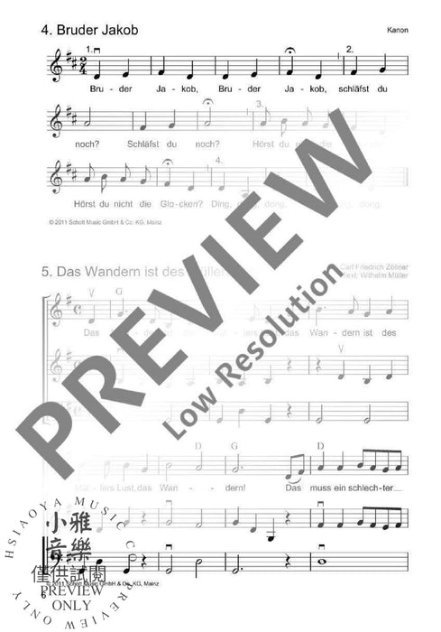 Die schönsten Volks- und Kinderlieder Trioheft 弦樂三重奏 朔特版 | 小雅音樂 Hsiaoya Music