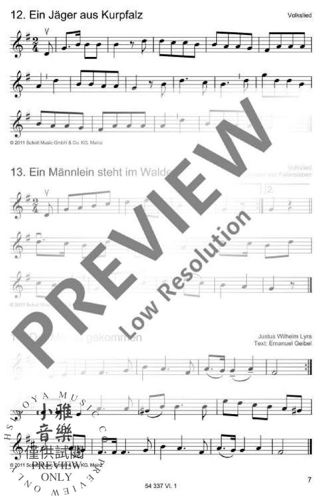 Die schönsten Volks- und Kinderlieder 弦樂三重奏 朔特版 | 小雅音樂 Hsiaoya Music